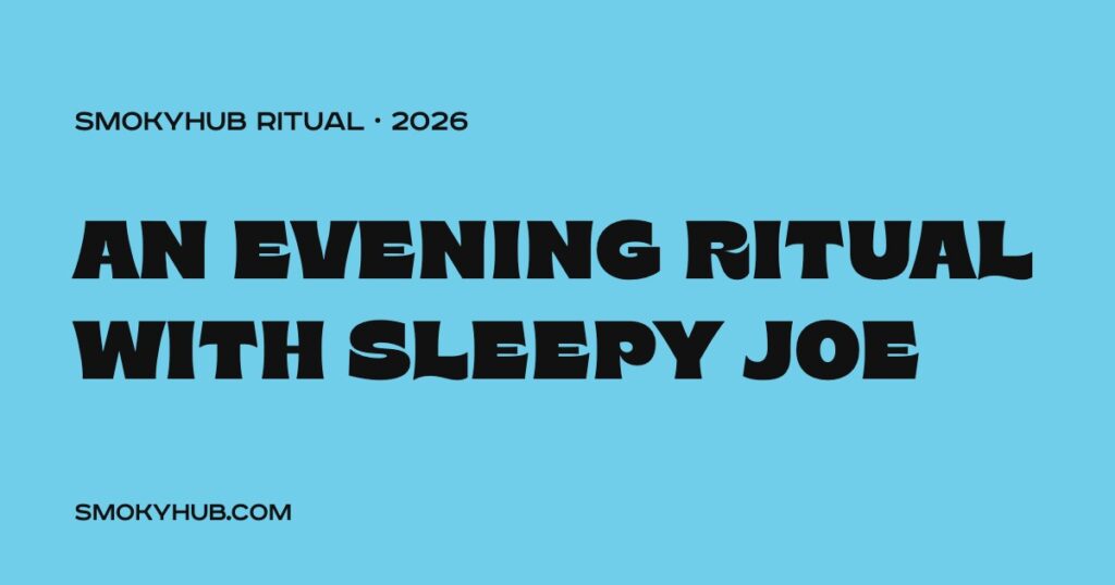 An evening ritual with Sleepy Joe (SmokyHUB)