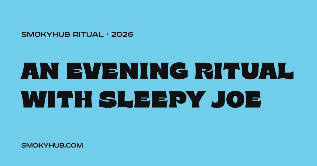 An evening ritual with Sleepy Joe (SmokyHUB)
