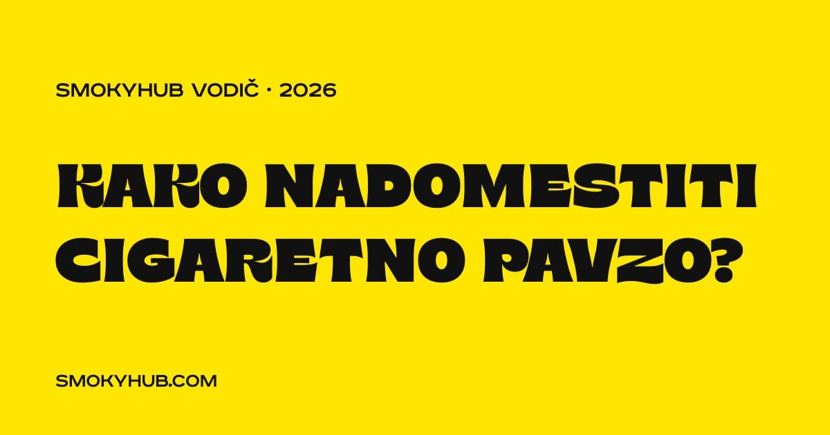 Kako nadomestiti cigaretno pavzo – moč rituala (SmokyHUB)