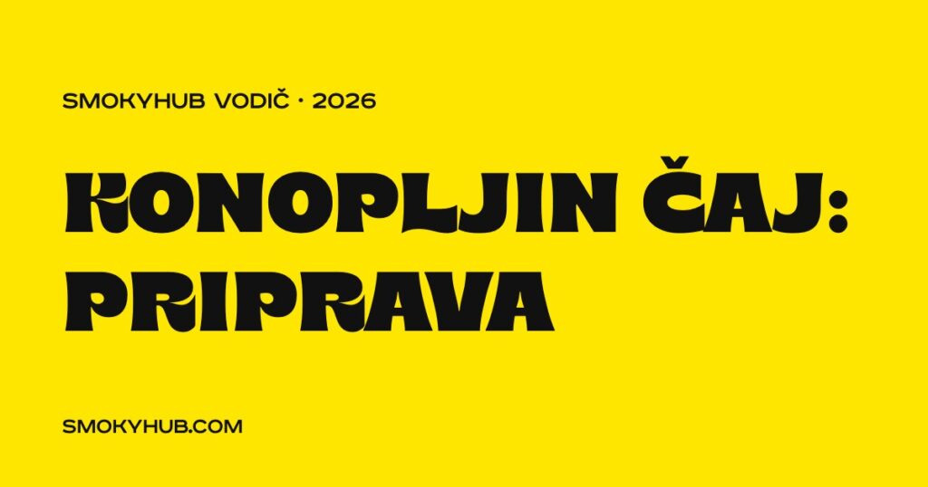 Konopljin čaj – priprava po korakih SmokyHUB