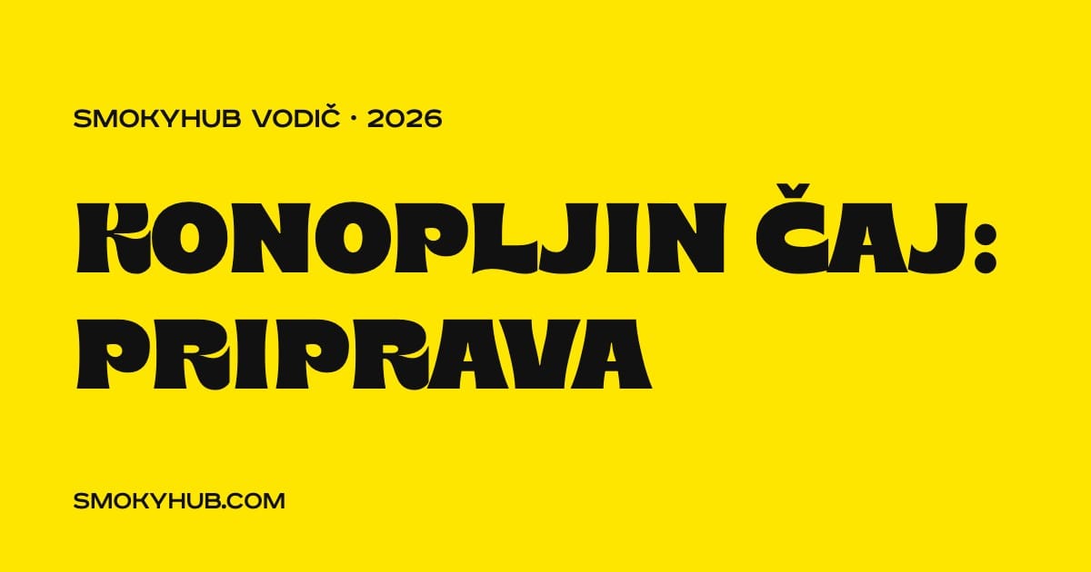 Konopljin čaj – priprava po korakih SmokyHUB